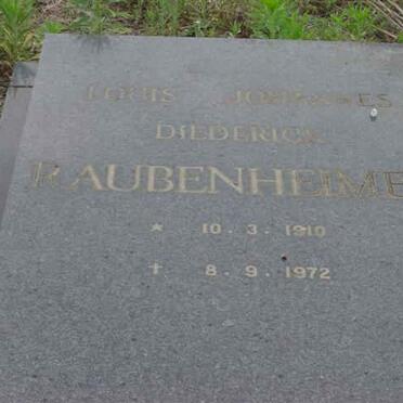 RAUBENHEIMER Louis Johannes Diederick 1910-1972