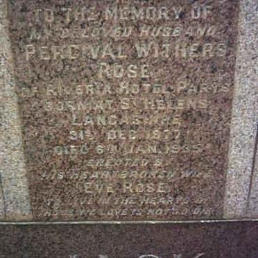 ROSE Percival Withers 1877-1935