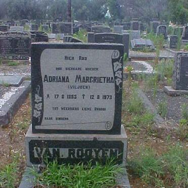 ROOYEN Adriana Margrietha, van nee VILJOEN 1883-1973