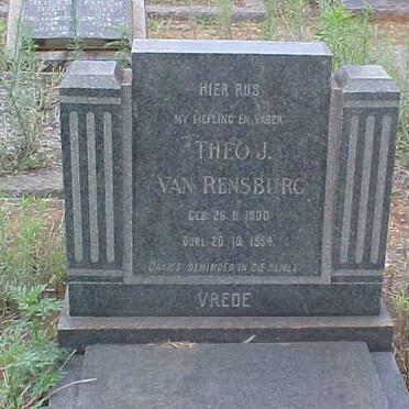 RENSBURG Theo, J. van 1900-1954