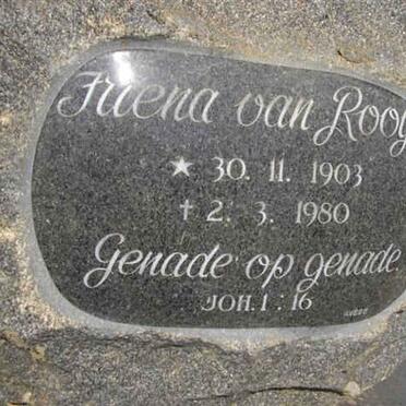 ROOY Friena, van 1903-1980