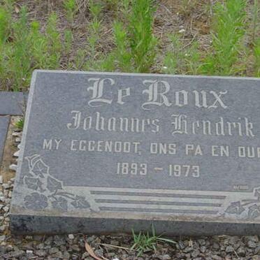 ROUX Johannes Hendrik, le 1893-1973