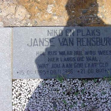 RENSBURG Niko, Janse van 1895-1986 :: JANSE VAN RENSBURG Plaks 1901-1996