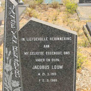RENSBURG Jacobus Louw, Janse van 1913-1980