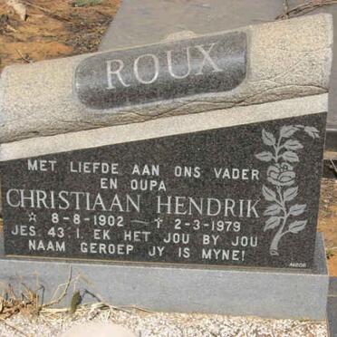 ROUX Christiaan Hendrik 1902-1979