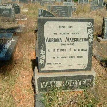 ROOYEN Adriana Margrietha, van nee VILJOEN 1883-1973