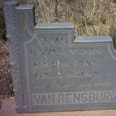 RENSBURG H., van 1860-1903