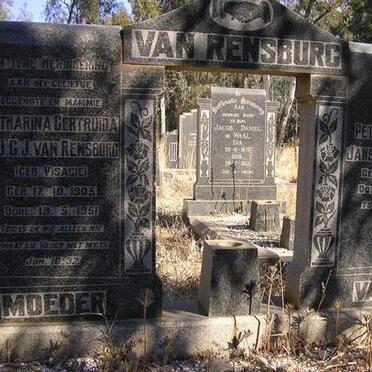 RENSBURG Petrus Lourens, Janse van 1904-1983 &amp; Catharina Gertruida J.J.G. VISAGIE 1905-1951