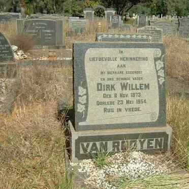 ROOYEN Dirk Willem, van 1873-1954