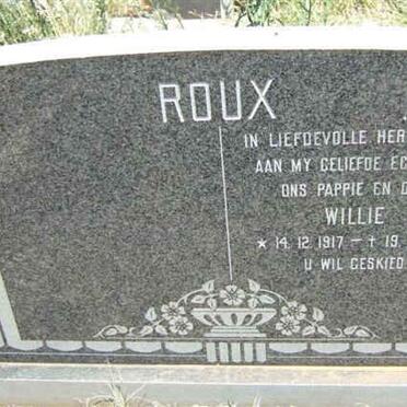ROUX Willie 1917-1976