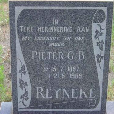 REYNEKE Pieter G.B. 1897-1969