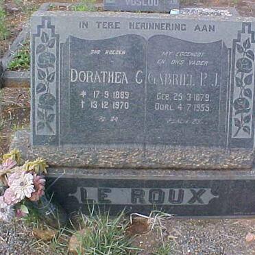 ROUX Gabriel P.J. 1879-1955 &amp; Dorathea C. 1889-1970
