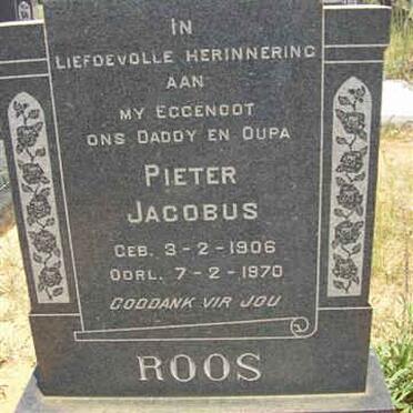 ROOS Pieter Jacobus 1906-1970