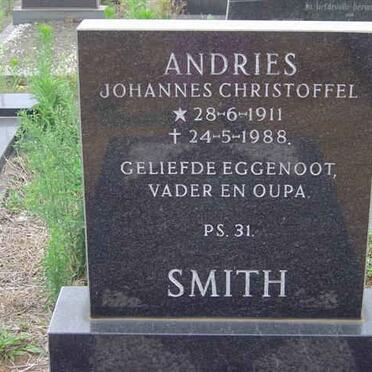 SMITH Andries Johannes Christoffel 1911-1988