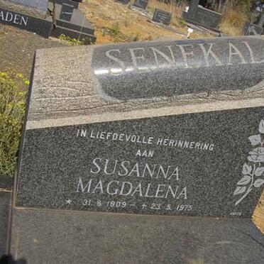 SENEKAL Susanna Magdalena 1909-1975