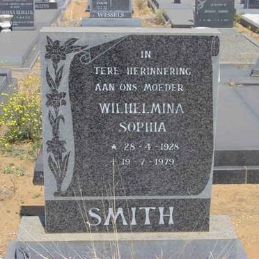 SMITH Wilhelmina Sophia 1928-1979