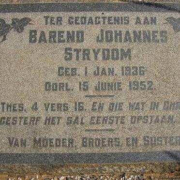 STRYDOM Barend Johannes 1936-1952