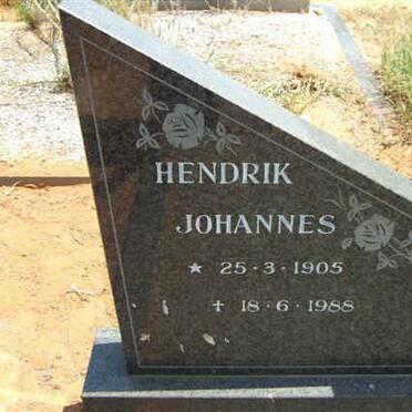 SCHOONWINKEL Hendrik Johannes 1905-1988