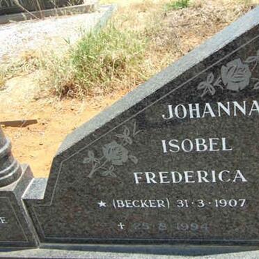 SCHOONWINKEL Hendrik Johannes 1905-1988 &amp; Johanna Isobel Frederick BECKER 1907-1994 