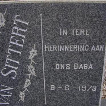 SITTERT Baba, van 1973-1973