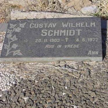 SCHMIDT Gustav Wilhelm 1903-1977