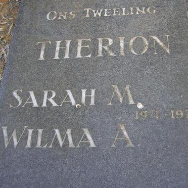 THERON Sarah M. 1972-1972 :: THERON Wilma A. 1972-1972