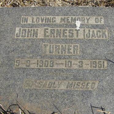 TURNER John Ernest 1908-1951