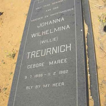 TREURNICH Johanna Wilhelmina nee MAREE 1898-1982