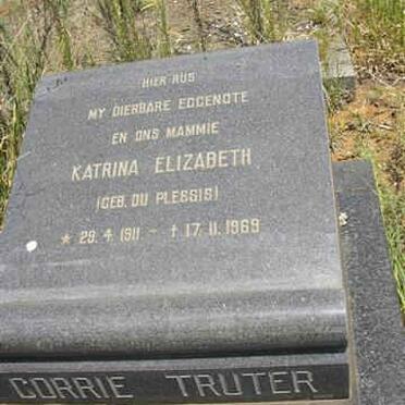 TRUTER Katrina Elizabeth nee DU PLESSIS 1911-1969