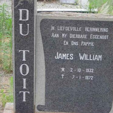TOIT James William, du 1932-1972