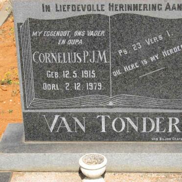 TONDER Cornelius P.J.M., van 1915-1979