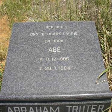TRUTER Abraham 1906-1984