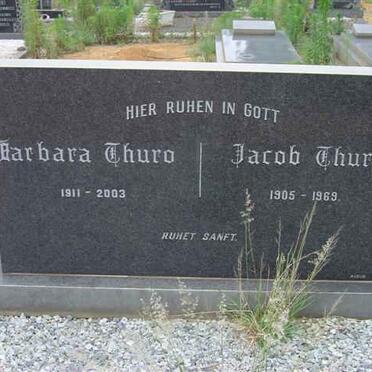 THURO Jacob 1905-1969 &amp; Barbara 1911-2003