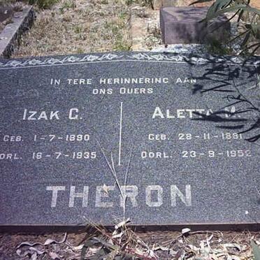 THERON Izak G. 1890-1935 &amp; Aletta M. 1881-1952