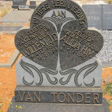 TONDER Willem P., van 1937-1984 &amp; Alida H.M. 1940-