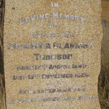 THOMSON Georgina Clarissa 1840-1926