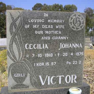 VICTOR Cecilia Johanna 1910-1975