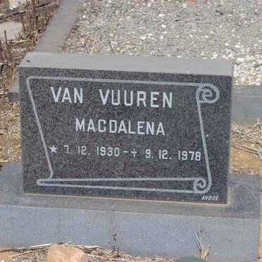 VUUREN Magdalena, van 1930-1978
