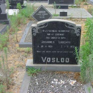VOSLOO Johannes Lodewyk 1925-1973