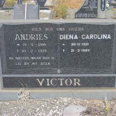 VICTOR Andries 1916-1979 &amp; Diena Carolina 1921-1986