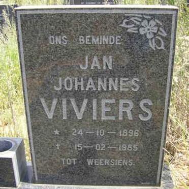 VIVIERS Jan Johannes 1896-1985