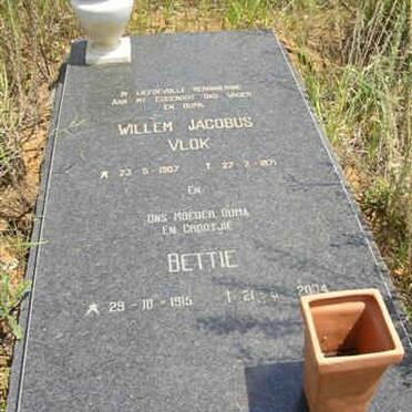 VLOK Willem Jacobus 1907- &amp; Bettie 1915-2004