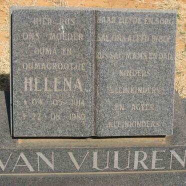 VUUREN Helena, van 1904-1980