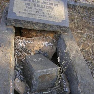 VILLIERS Abraham Jacobus, de 1878-1953