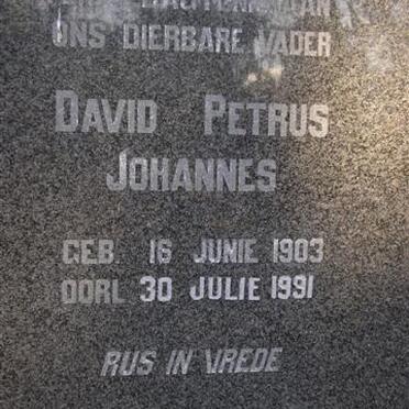 VOSTER David Petrus Johannes 1903-1991
