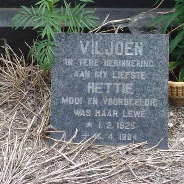 VILJOEN Hettie nee MASSYN 1925-1984