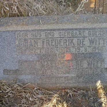 WIT Jan Frederik, de 1881-1930 &amp; Elsie Magritha