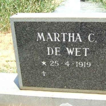 WET Martha C., de 1919-
