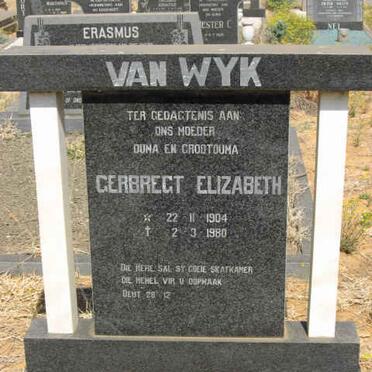 WYK Gerbregt Elizabeth, van 1904-1980
