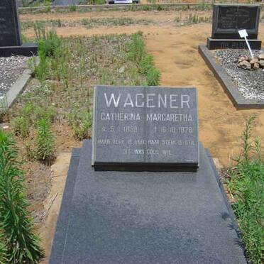 WAGENER Catherina Margaretha 1899-1978